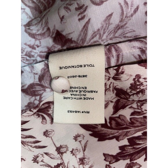 Doen Women’s Belina Linen Dress Toile Botanique size S NWT ALine Shift 60s Rare - Picture 12 of 12